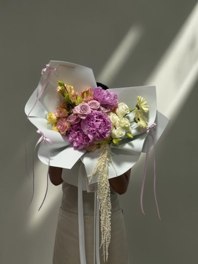 Mauve Blush Peonies Bouquet